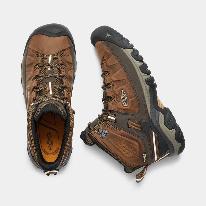 Keen Targhee III Waterproof Mid Mens Hiking Boots Brown Factory Outlet NZ (2641-IXEAN)